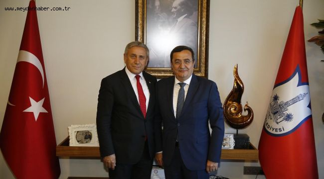 Başkan Batur'a Genel Başkan Yardımcısı Kaya'dan tebrik ziyareti