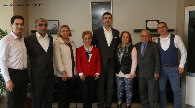 BAŞKAN GÖKHAN YÜKSEL'E ZİYARETLER DEVAM EDİYOR