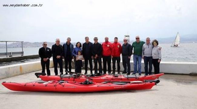 Duyarlı kanocu çifti Başkan Tugay uğurladı 