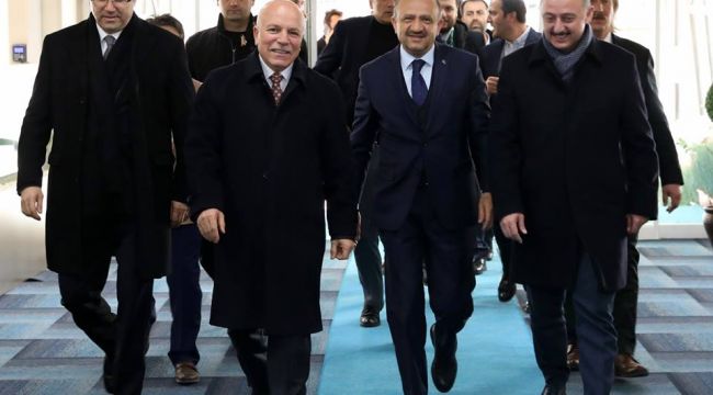 ESKİ BAŞBAKAN YARDIMCISI IŞIK'TAN BAŞKAN SEKMEN'E HAYIRLI OLSUN ZİYARETİ