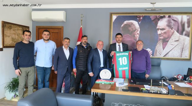FOÇA BELEDİYESPOR KULÜBÜ'NDEN BAŞKAN GÜRBÜZ'E ZİYARET