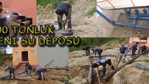 GAZİLER MAHALLESİNE 100 TONLUK SU DEPOSU