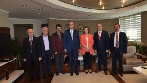 HÜRRİYET'E HAYIRLI OLSUN ZİYARETLERİ BELEDİYECİLİK SOSYAL DEMOKRATLARIN İŞİ