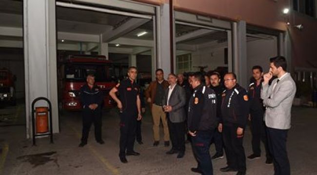 İtfaiye Müdürlüğü'ne sürpriz ziyaret 
