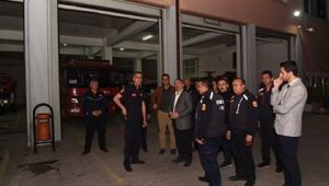 İtfaiye Müdürlüğü'ne sürpriz ziyaret 