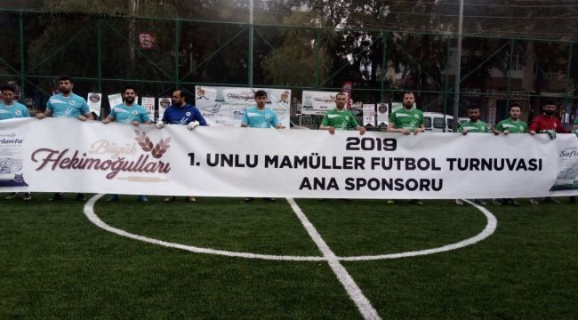 IZMIR 1.BOYOZDER UNLU MAMULLER FUTBOL TURNUVASI BU YIL  İLK KEZ OLMAK ÜZERE BORNOVA ÇAMDİBİ ATATÜRK PARKI KARŞISINDAKİ HALI SAHADA YAPILDI.