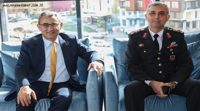 JANDARMA KOMUTANI DÜNDAR BAŞKAN IŞIK'I ZİYARET ETTİ