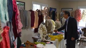 KESKİN DENEYİMLİ KAFE'DE EL EMEKLERİ SERGİLENDİ