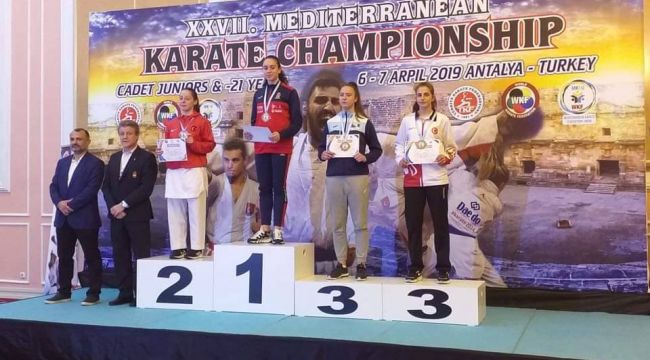 MİLLİ KARATECİ GÜLÇİN'DEN BRONZ MADALYA