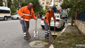 Narlıdere sokaklarında 'bahar temizliği'  