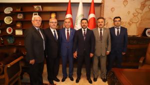 TÜRKİYE BELEDİYE BAŞKANLARI BİRLİĞİ GENEL SEKRETERİ ÇAKIR'DAN BAŞKAN ARI'YA HAYIRLI OLSUN ZİYARETİ