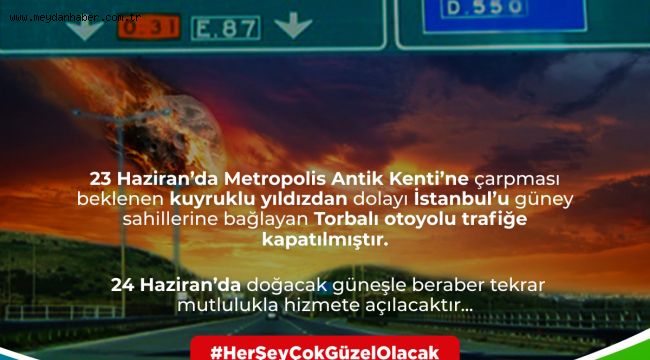 23 Haziran'da Torbalı'ya kuyruklu yıldız çarpacak