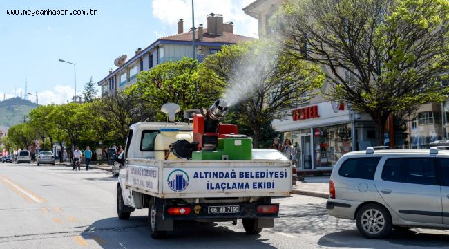 ALTINDAĞ'DA HER NOKTA İLAÇLANIYOR