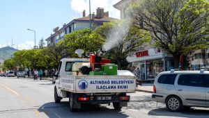 ALTINDAĞ'DA HER NOKTA İLAÇLANIYOR