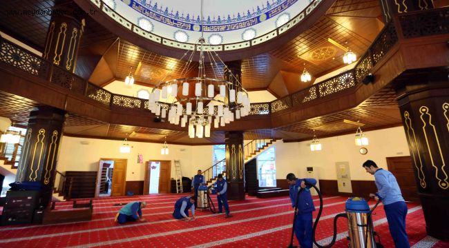 Bağcılar'da ibadethaneler Ramazan ayı öncesi temizlendi