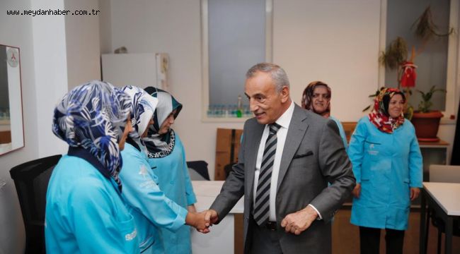 BAŞKAN ÇEBİ'DEN PERSONELE 1 MAYIS ZİYARETİ