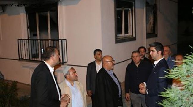 BAŞKAN GÖKHAN YÜKSEL'DEN YANGINDAN ETKİLENEN AİLELERE ZİYARET