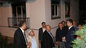 BAŞKAN GÖKHAN YÜKSEL'DEN YANGINDAN ETKİLENEN AİLELERE ZİYARET