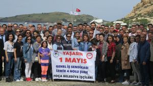 BAŞKAN GÜRBÜZ, 1 MAYIS'I BELEDİYE EMEKÇİLERİYLE KUTLADI