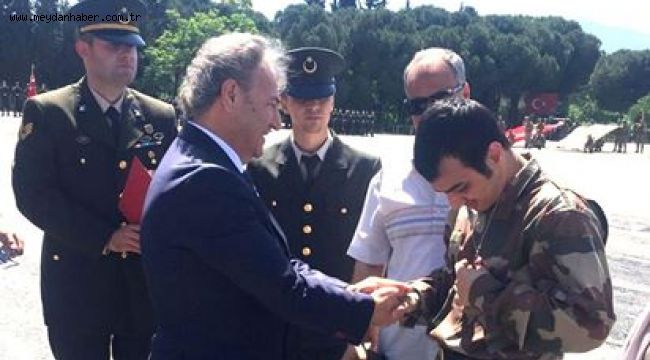 Başkan İduğ engellilerin temsili askerlik sevincine ortak oldu  