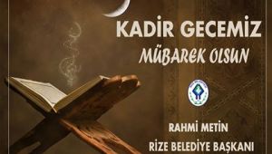 BAŞKAN METİN'DEN KADİR GECESİ MESAJ