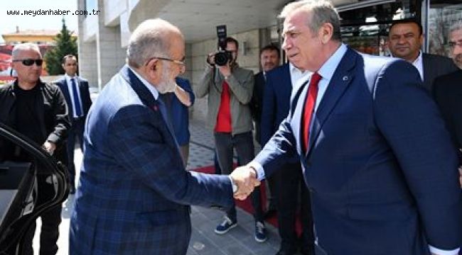 BAŞKAN YAVAŞ'A TEMEL KARAMOLLAOĞLU'NDAN HAYIRLI OLSUN ZİYARETİ…