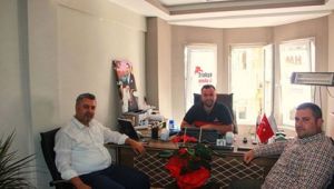 BELEDİYE BAŞKANI ULAŞ YURDAKUL'DAN TRAKYA MEDYA VE MALKARA HABER İMTİYAZ SAHİBİ ERDİ KURU'YA ZİYARET