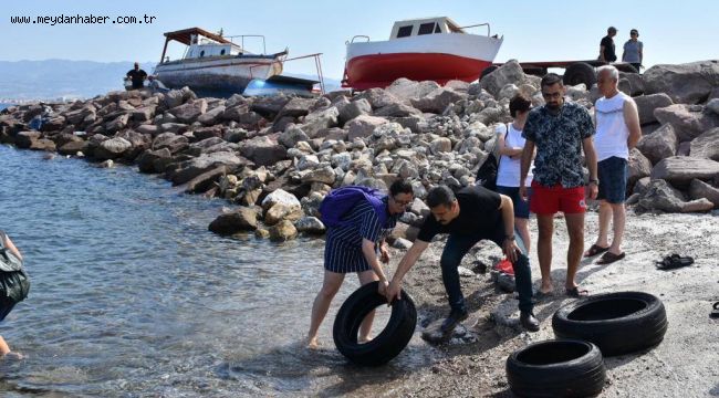 Dikili'de Deniz Temizliği Seferberliği