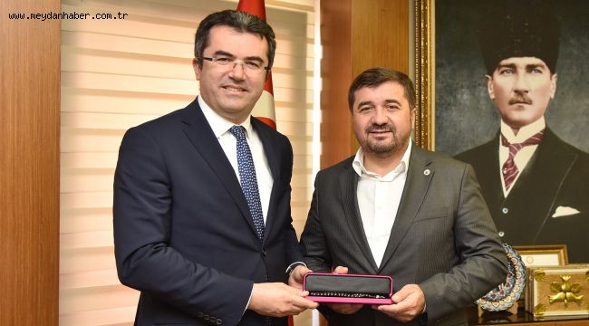 ERZURUM VALİSİ'NDEN BAŞKAN ŞENLİKOĞLU'NA ZİYARET