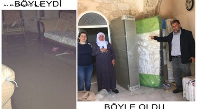 Evlerine Su Basan Aileye Artuklu Belediyesi Sahip Çıktı