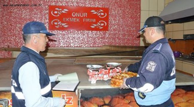 Havza Belediyesi zabıta ekipleri, fırınlarda Ramazan pidesi denetimi yaptı.