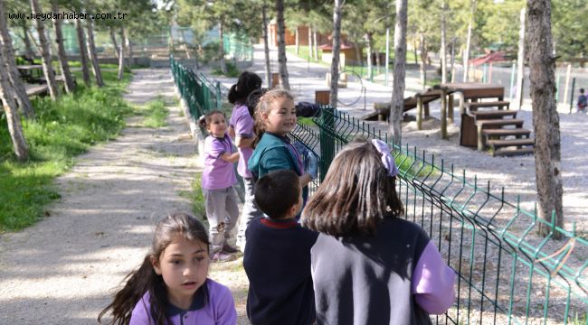 Hayvanlar çocukların ilgi odağı oldu