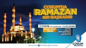 Kadir Gecesinde Akşemseddin Caminde Kur'an ziyafeti