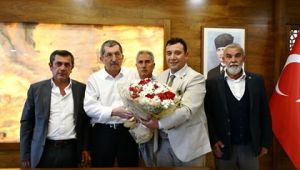 Karabük Merkez Mahalle Muhtarlar Derneği Yeni Yönetiminden Başkan Vergili'ye Hayırlı Olsun Ziyareti