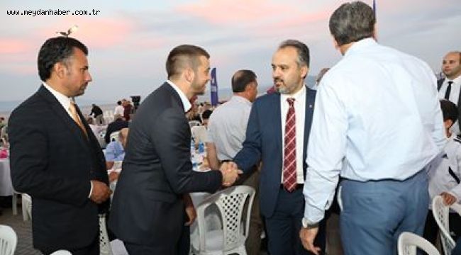Mudanya'da denize nazır iftar
