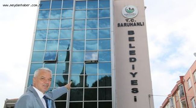 Saruhanlı Belediye Binasına "T.C" İbaresi Eklendi