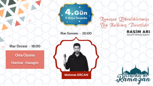 ÜNLÜ RADYOCU MEHMET ERCAN, RAMAZAN ETKİNLİKLERİNDE SAHNE ALACAK