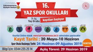 YAZ SPOR OKULU KAYITLARI BAŞLADI