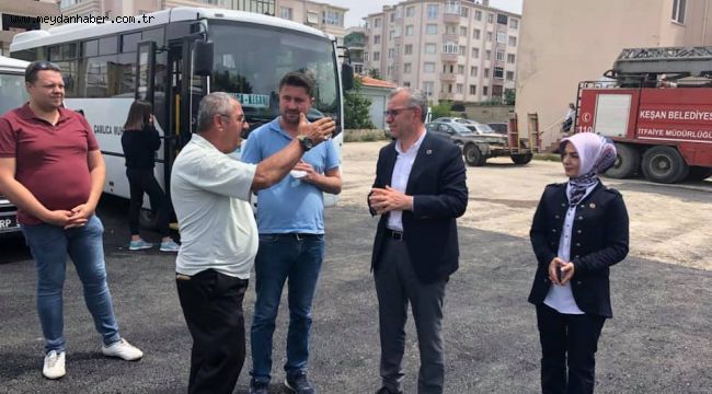 Yıkılan Eski İtfaiye Binası'nın alanı asfaltlandı