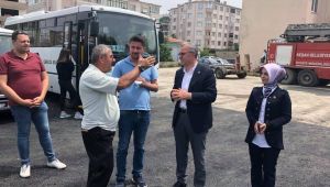 Yıkılan Eski İtfaiye Binası'nın alanı asfaltlandı