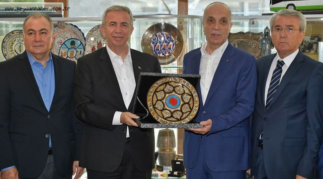 BAŞKAN YAVAŞ'TAN TÜRK-İŞ'E ZİYARET