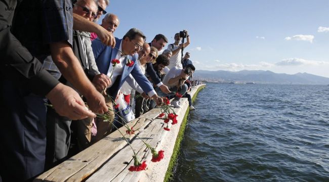O büyük acı Konak'ta anıldı