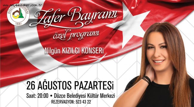 26 AĞUSTOS'DA " NİLGÜN KIZILCI " RESİTALİ 