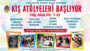 4. Dönem Kış AtölyeleriÖn Kayıtları Başlıyor