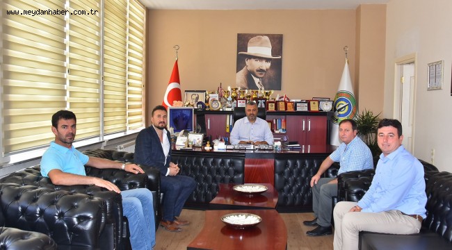 BEĞENDİK BELEDİYE BAŞKANI MUHAMMET ÖRNEK BELEDİYE BAŞKANI ULAŞ YURDAKUL'U ZİYARET ETTİ