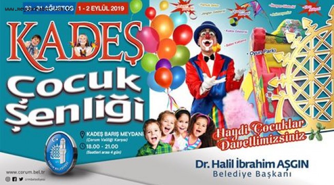 Belediye Kadeş Çocuk Şenliği düzenliyor