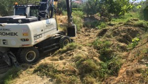 Borlu'da Dere Temizlik Çalışması Başladı, Muhtar Sosyal Medyadan Teşekkür Etti