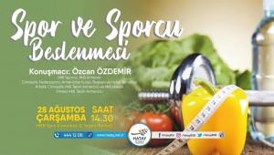 BÜYÜKŞEHİR BELEDİYESİNDEN "SPOR VE SPORCU BESLENMESİ" SEMİNERİ
