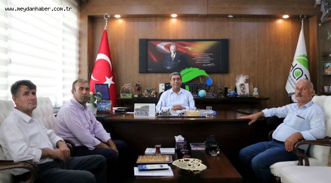 DEFNE VE YAYLADIĞI MUHTARLARINDAN GENEL MÜDÜR ÇAPARALİ'YE ZİYARET