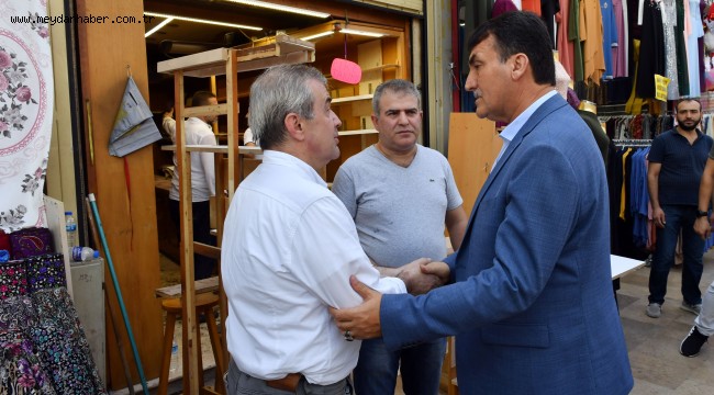 Dündar'dan İşyeri Yanan Esnafa Ziyaret